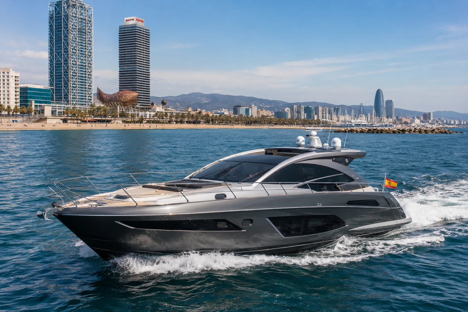 Private boat rental experience in Barcelona