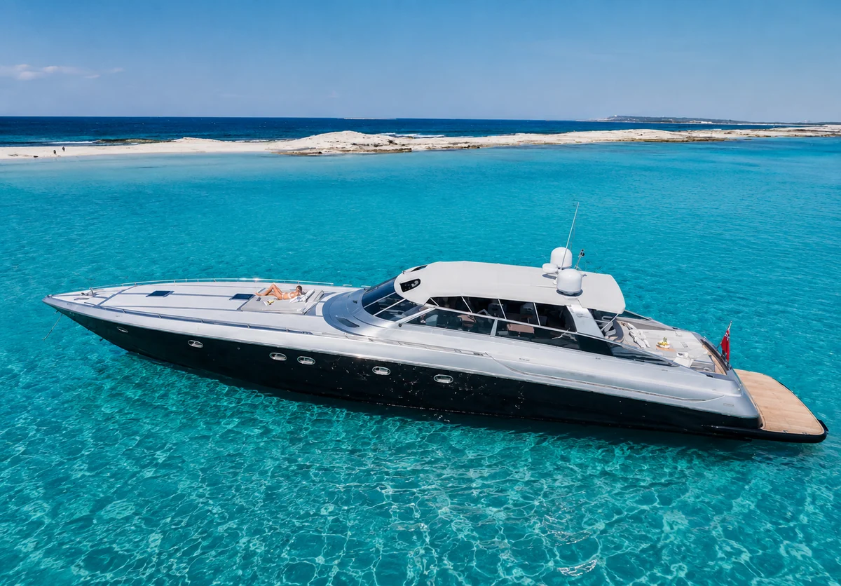 Baia 80 luxury yacht charter in Ibiza and Formentera
