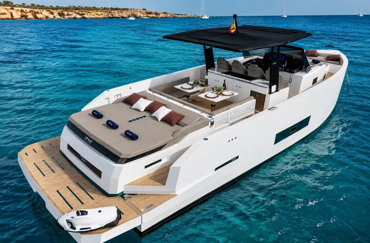 De Antonio D42 boat charter Ibiza